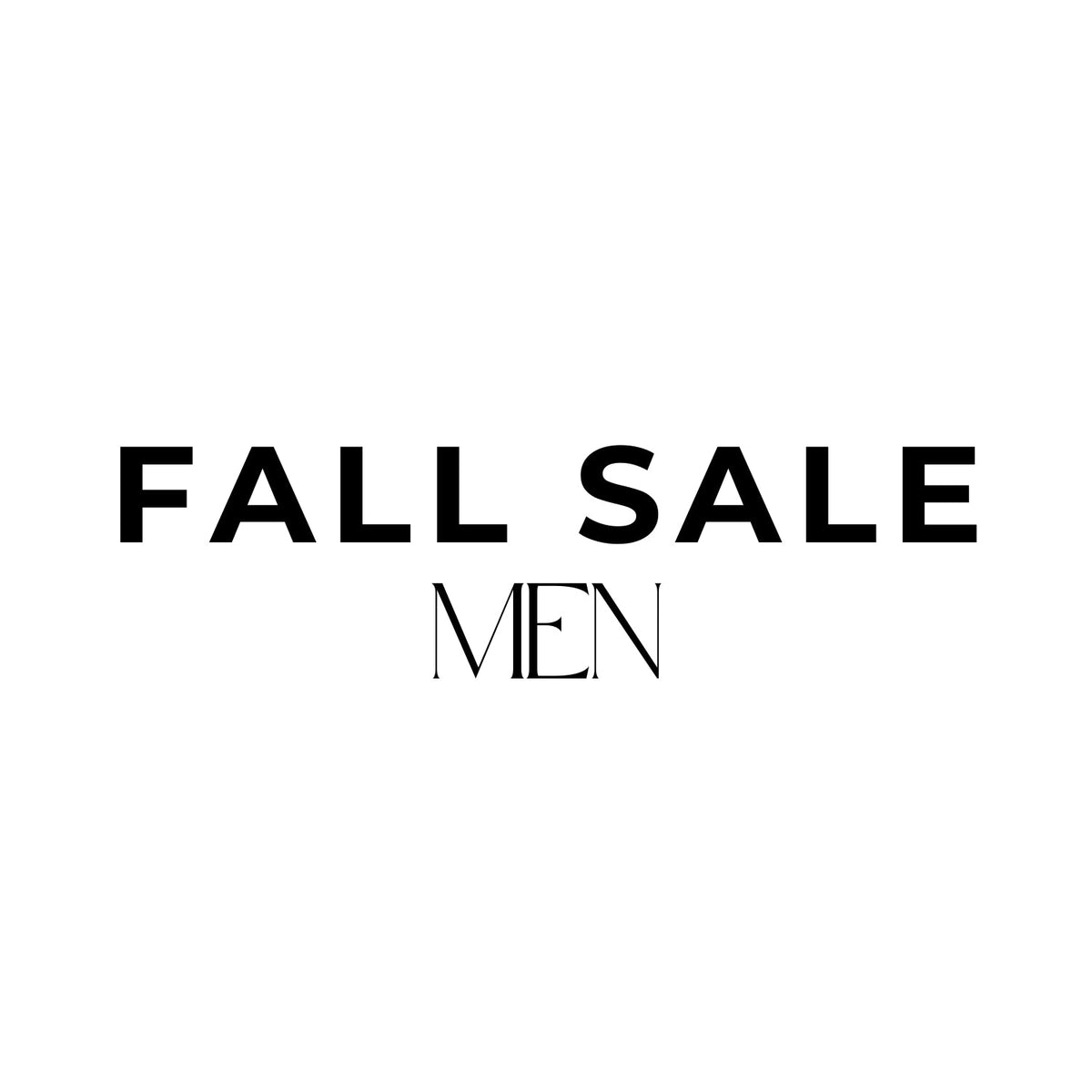 Fall sale men