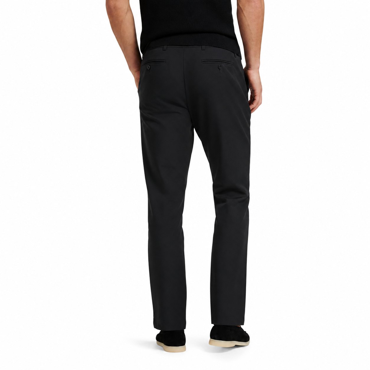 Men's Slim-Fit Tailored Trousers Flat Front