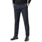 Men's Slim-Fit Tailored Trousers Flat Front