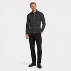 Men's Pinstripe Shirt Long-Sleeve Slim Fit