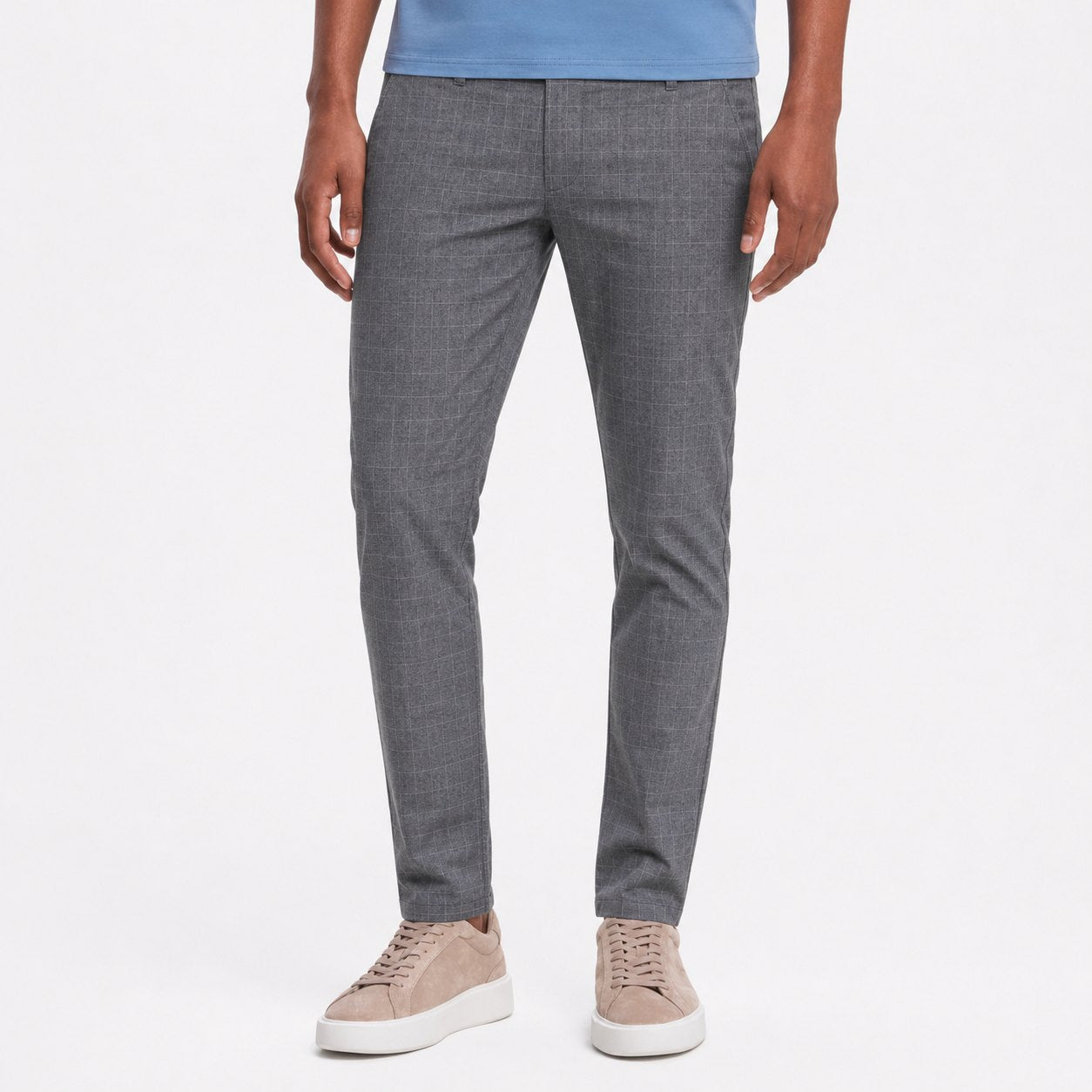Men's Slim-Fit Tailored Trousers Flat Front