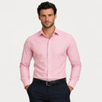 Men's Pinstripe Shirt Long-Sleeve Slim Fit