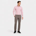 Men's Pinstripe Shirt Long-Sleeve Slim Fit