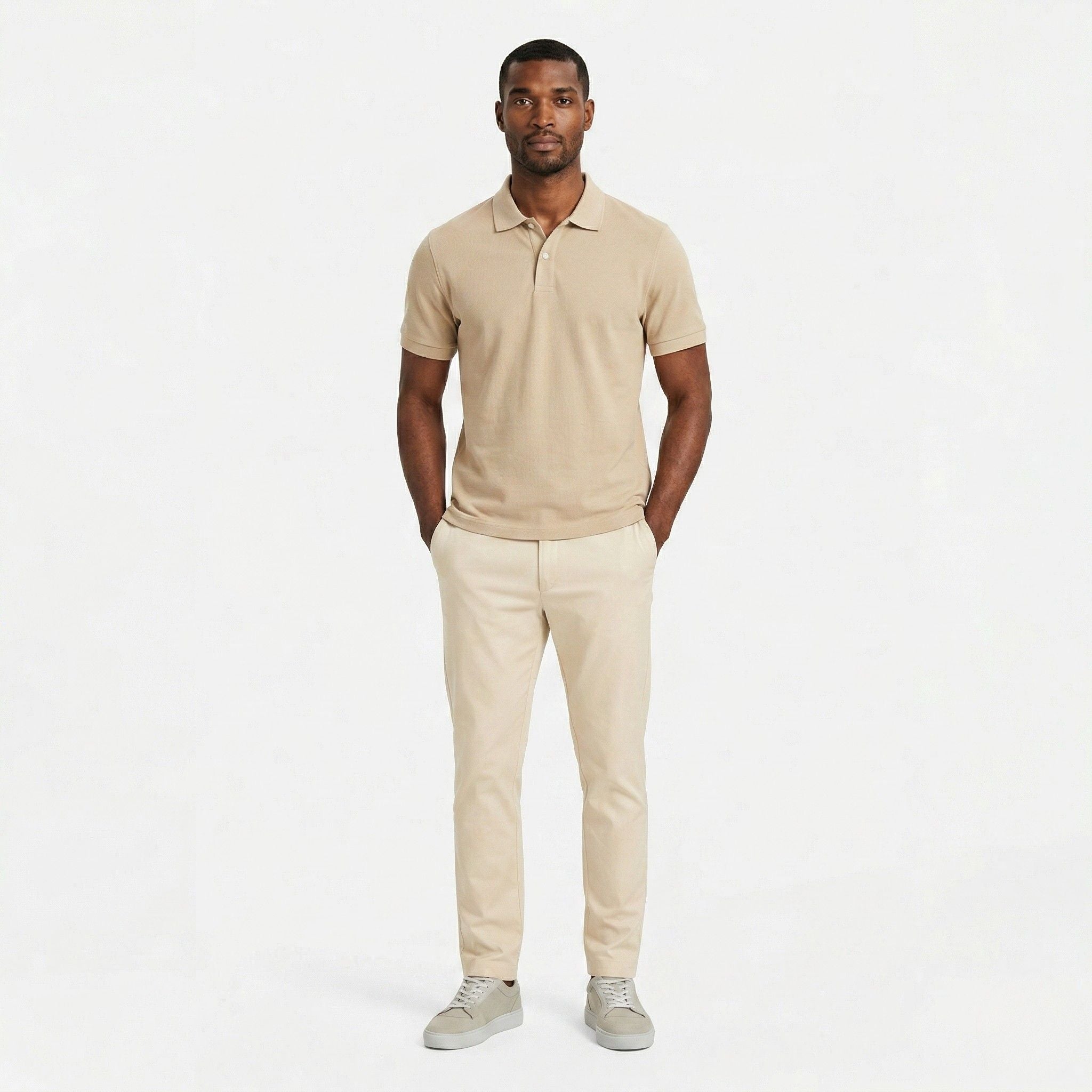 Men’s Breathable Polo Shirt Comfortable Cotton Daily Outfit