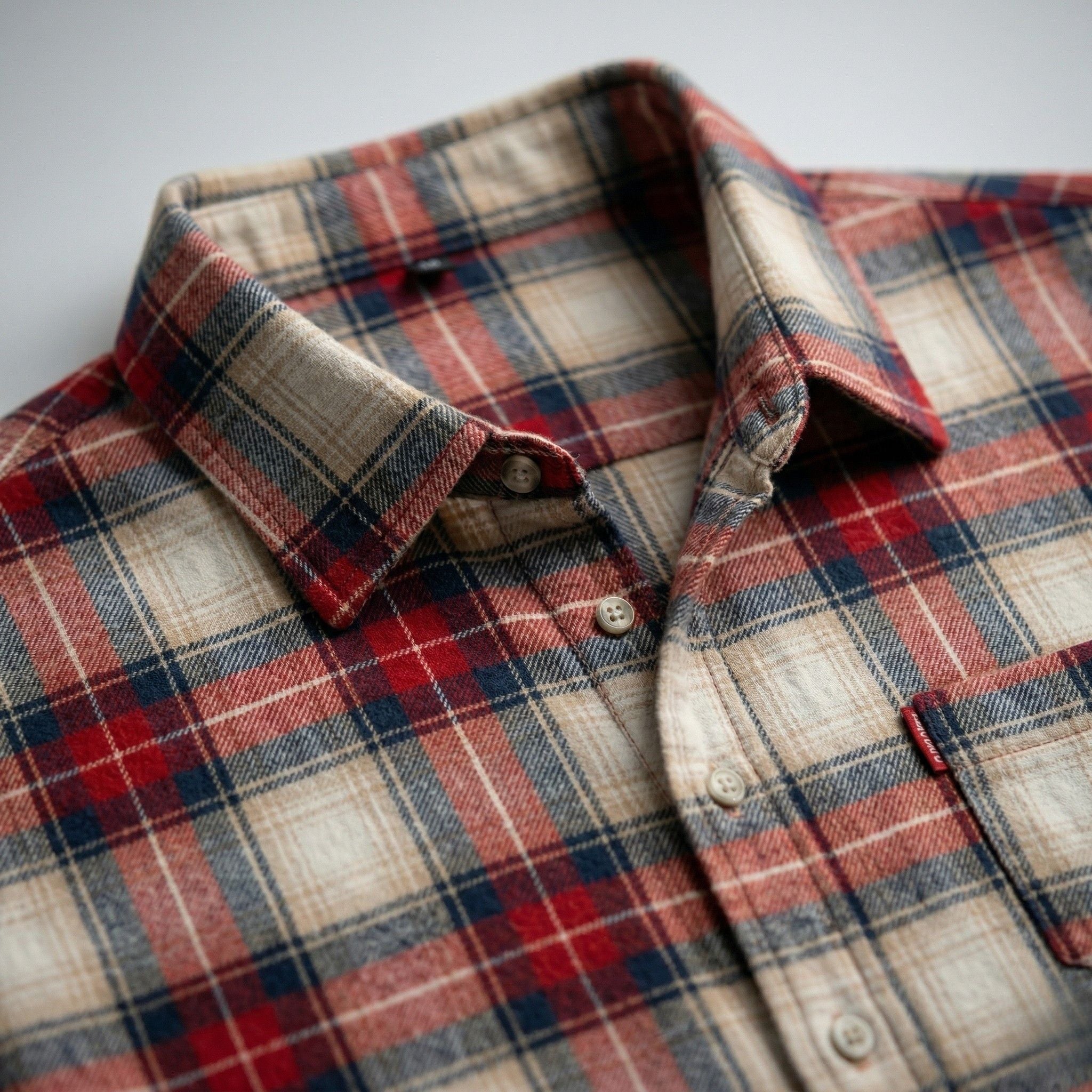 Men's Long Sleeve Shirt Button-Down Collar Regular Fit
