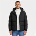 Men's Puffer Jacket Hood Zip-Up Regular Fit
