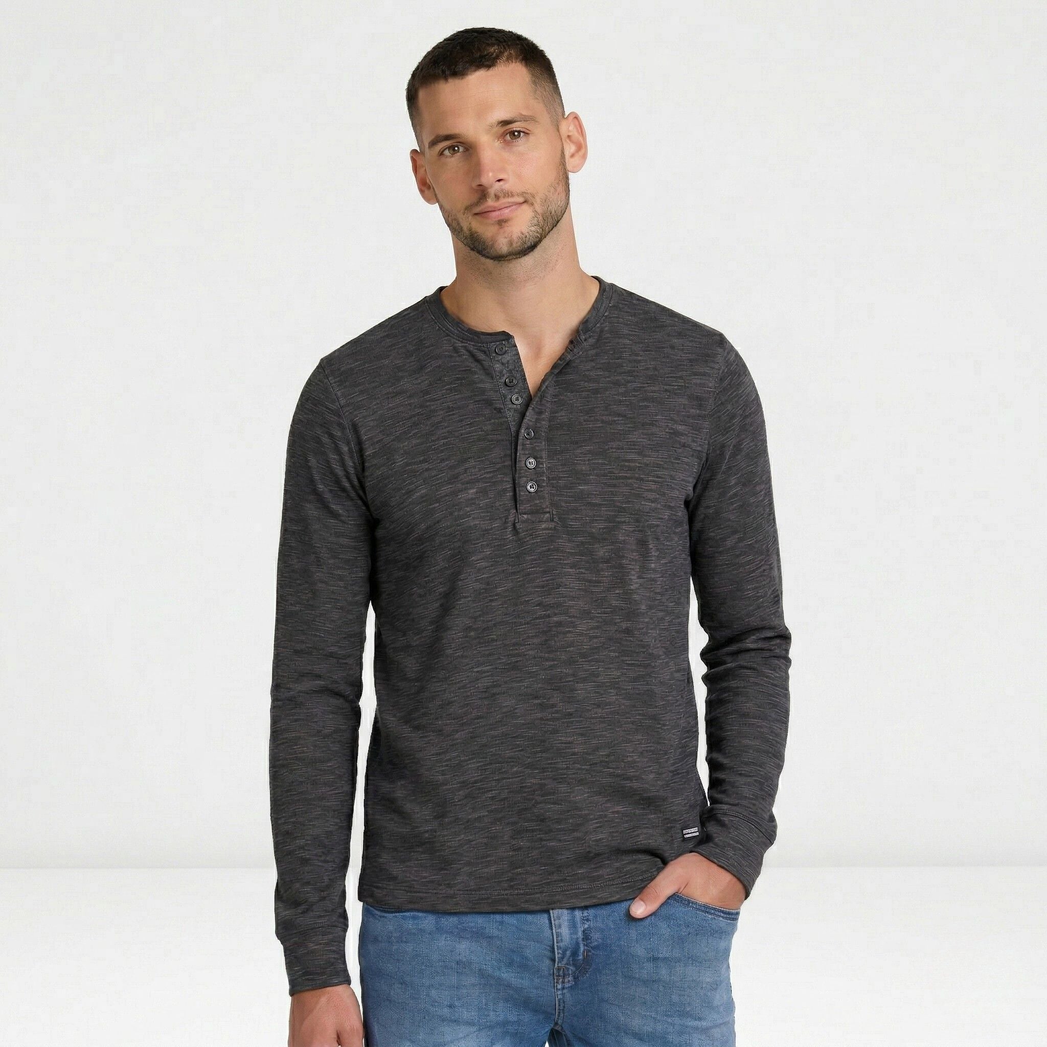 Men’s Long Sleeve Cotton T-Shirt Classic Casual Wear
