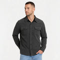 Men's Overshirt Corduroy Long Sleeve Button-Down Regular Fit