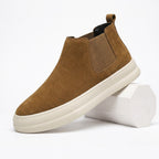 Men's Flatform Chelsea Boot Slip-On Elastic Side