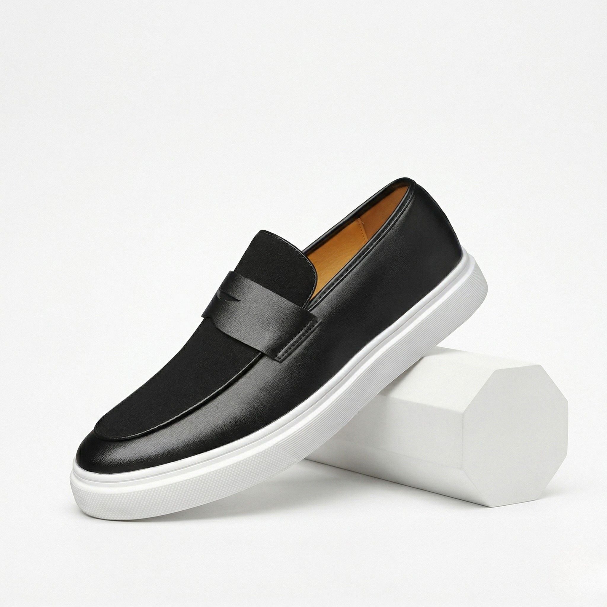 Men’s Leather Loafers Comfortable Slip On Smart Casual Shoes