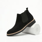 Men's Suede Chelsea Boot with Elastic Sides