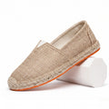 Men's Linen Espadrille Loafer Slip-On Braided Jute Sole