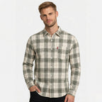 Men's Long Sleeve Shirt Button-Down Collar Regular Fit
