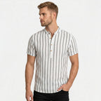 Men's Short Sleeve Shirt Striped Regular Fit