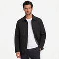 Men's Jacket Diamond Quilted Button Regular Fit