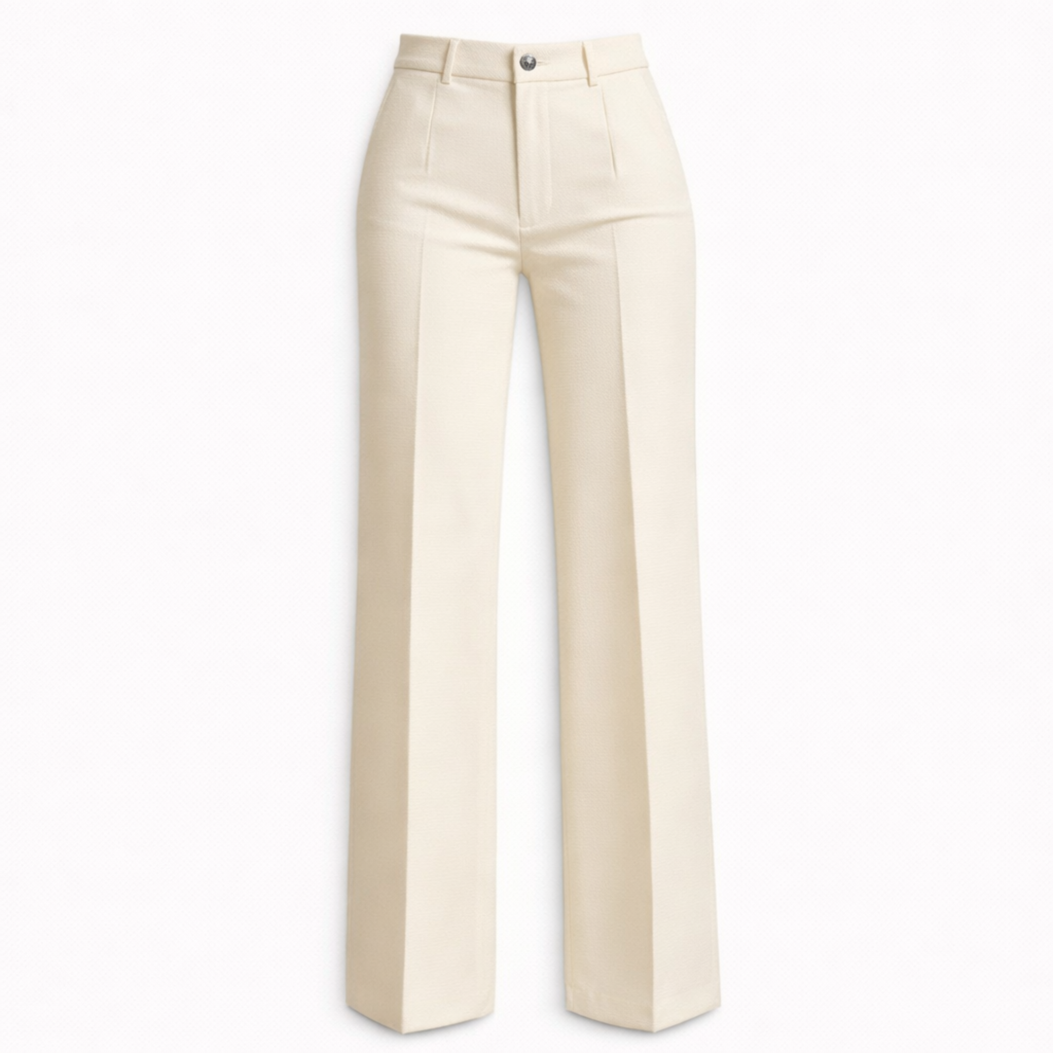 Women's High Waist Trousers Front Seam Tailored Fit