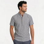 Men's Short Sleeve Shirt Striped Regular Fit