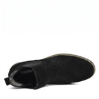 Men's Suede Chelsea Boots Elastic Side Panel