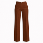 Women's High Waist Trousers Front Seam Tailored Fit