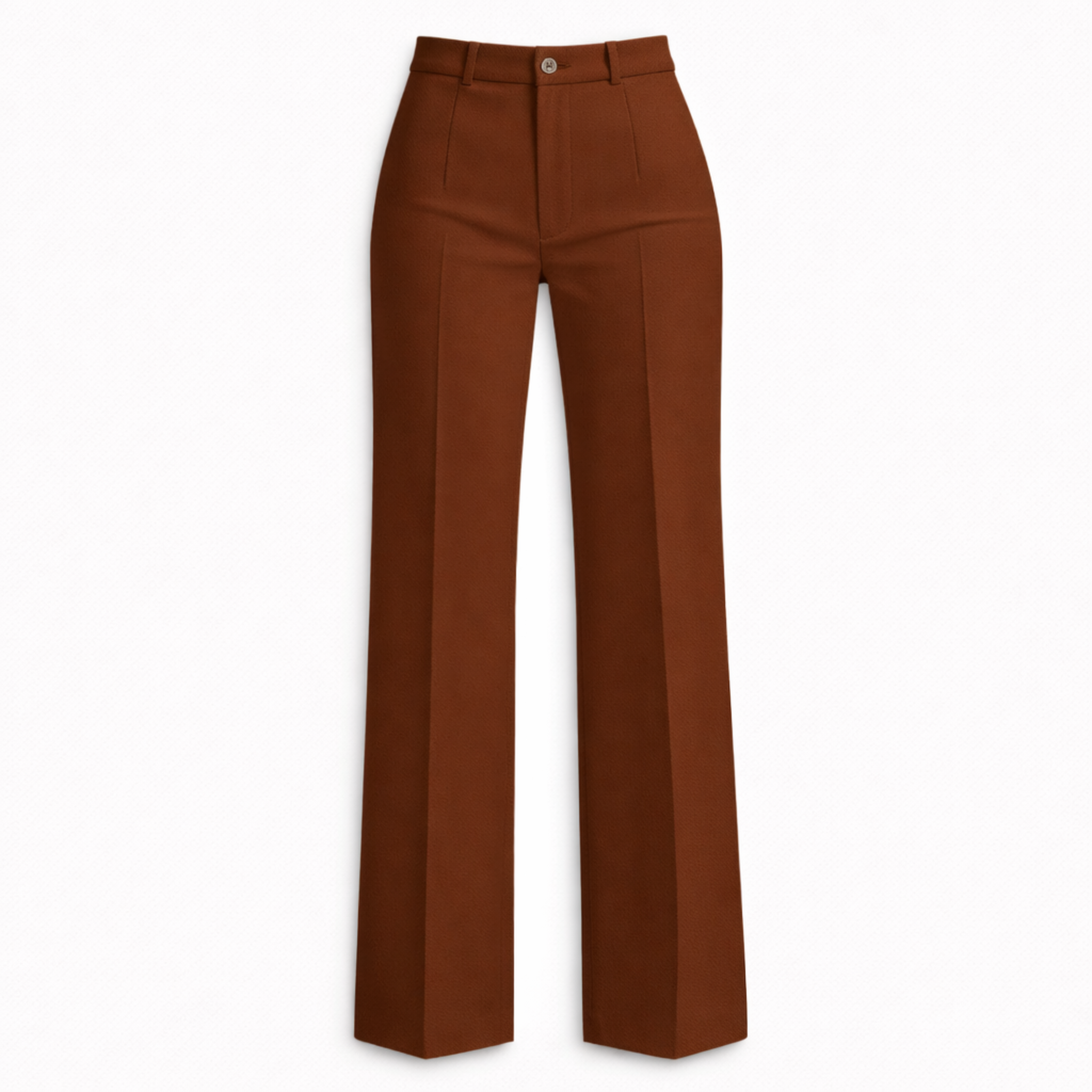 Women's High Waist Trousers Front Seam Tailored Fit