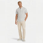Men's Short Sleeve Shirt Striped Regular Fit