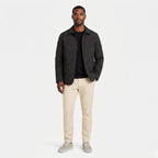 Men's Jacket Diamond Quilted Button Regular Fit