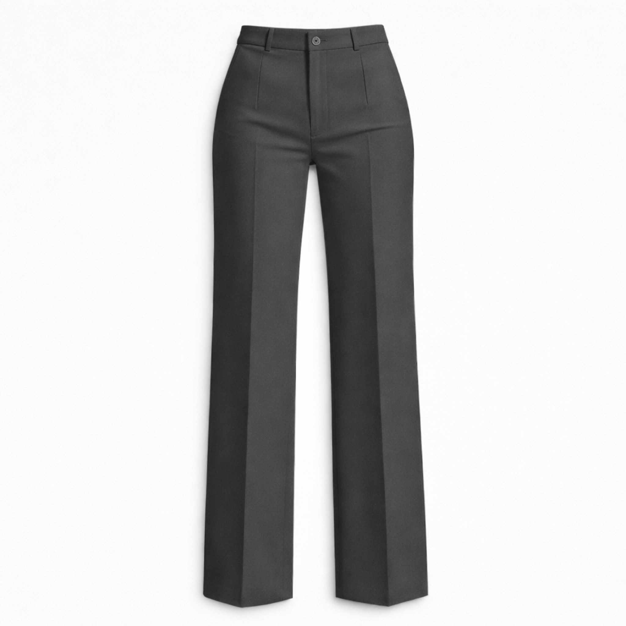 Women's High Waist Trousers Front Seam Tailored Fit