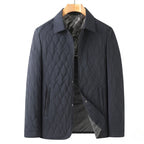 Men's Jacket Diamond Quilted Button Regular Fit