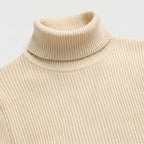 Women's Ribbed Skivvy Jumper Neck Ribbed Long Sleeve