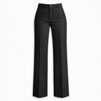 Women's High Waist Trousers Front Seam Tailored Fit