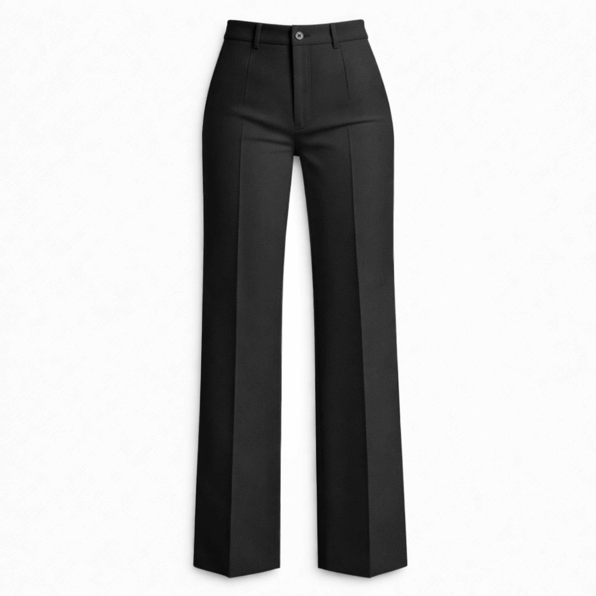 Women's High Waist Trousers Front Seam Tailored Fit