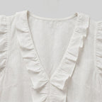 Women's Ruffle Maxi Dress Sleeveless Relaxed Fit