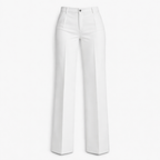 Women's High Waist Trousers Front Seam Tailored Fit