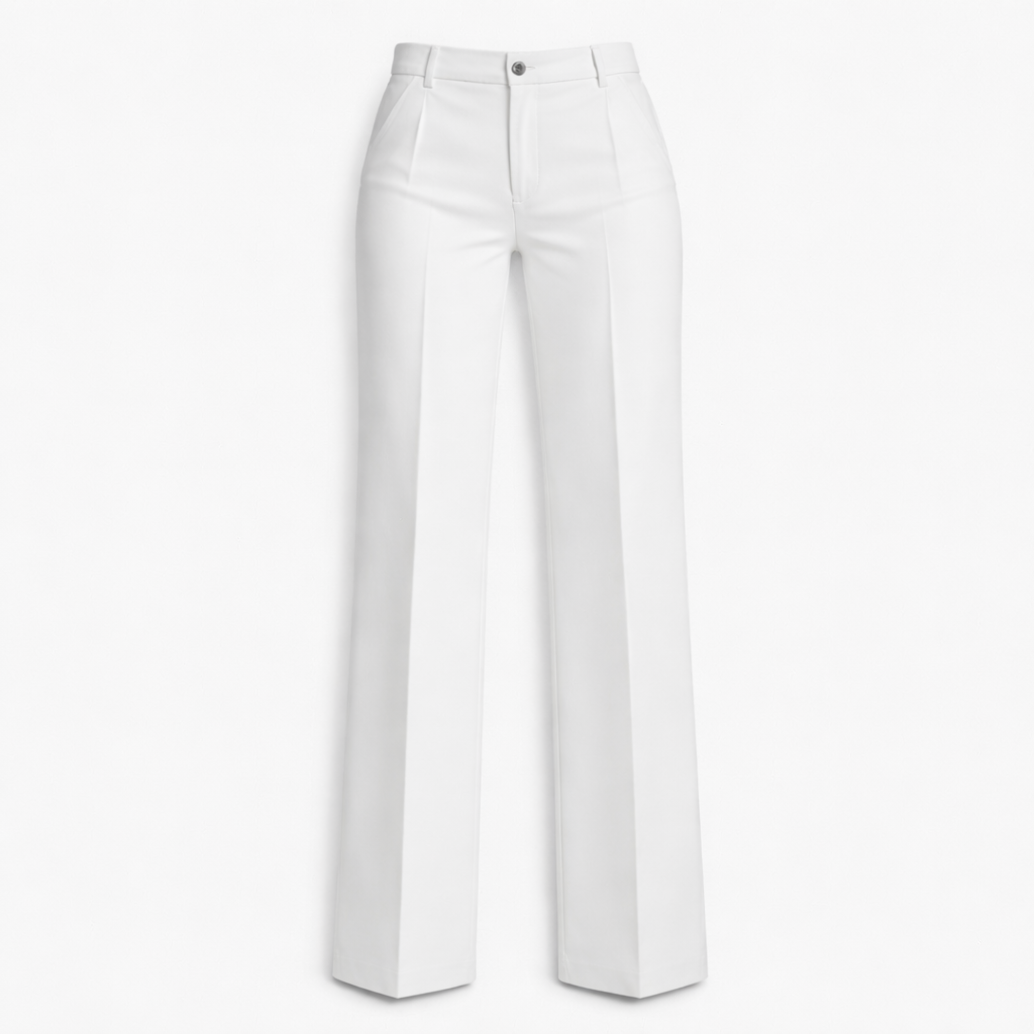 Women's High Waist Trousers Front Seam Tailored Fit