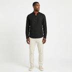 Men's Henley Shirt Long Sleeve Mandarin Collar Regular Fit