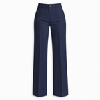 Women's High Waist Trousers Front Seam Tailored Fit
