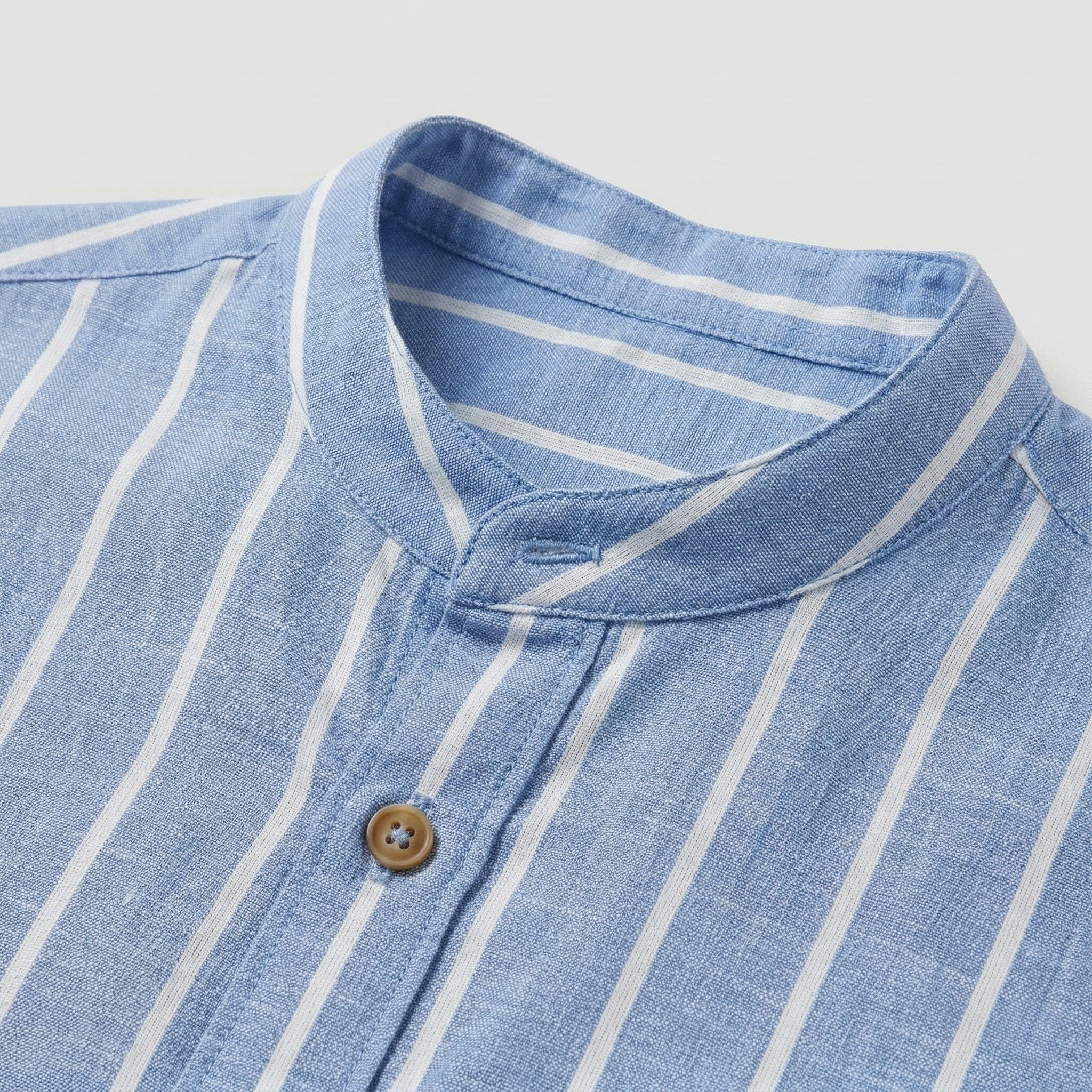 Men's Short Sleeve Shirt Striped Regular Fit