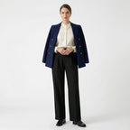 Women's High-Waist Trousers Single-Pleat Tailored Fit