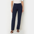 Women's High Waist Trousers Front Seam Tailored Fit