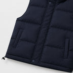 Men's Puffer Gilet Funnel Neck Snap Button Zip-Up Regular Fit