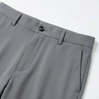 Men's Chino Trousers Flat-Front Stretch Slim Fit