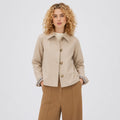 Women's Jacket Shirt Collar Button-Through Regular Fit