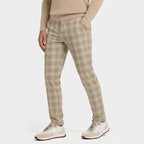 Men's Check Trousers Tailored Slim Fit