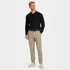 Men's Check Trousers Tailored Slim Fit