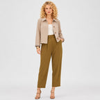 Women's Jacket Shirt Collar Button-Through Regular Fit