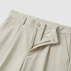 Men's Pleated Trousers Wide-Leg Tailored Relaxed Fit