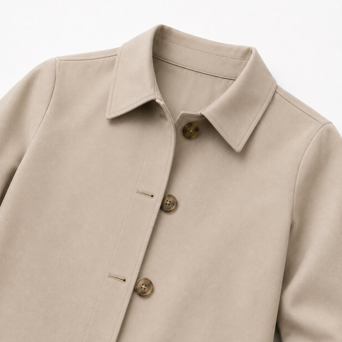Women's Jacket Shirt Collar Button-Through Regular Fit