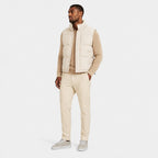 Men's Puffer Gilet Funnel Neck Snap Button Zip-Up Regular Fit