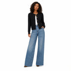 Women's Cable-Knit Cardigan Round-Neck Buttoned Regular Fit