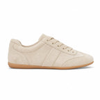 Women's Suede-Look Low Trainers Tonal Gum Sole